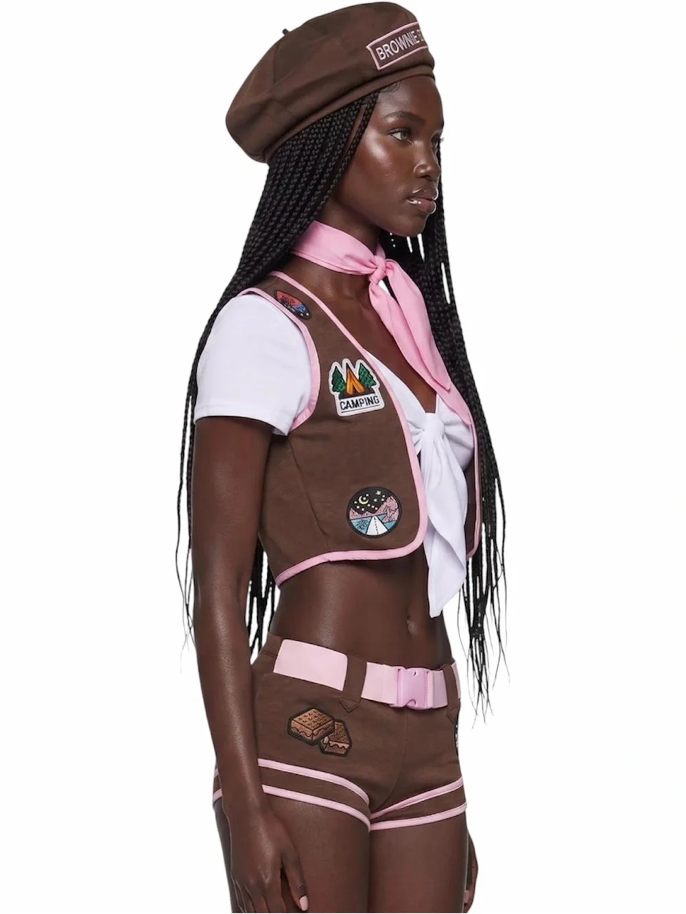 NWT Dolls Kill Trickz N' Treatz Adventure Brownie Scout Costume LARGE (Medium)